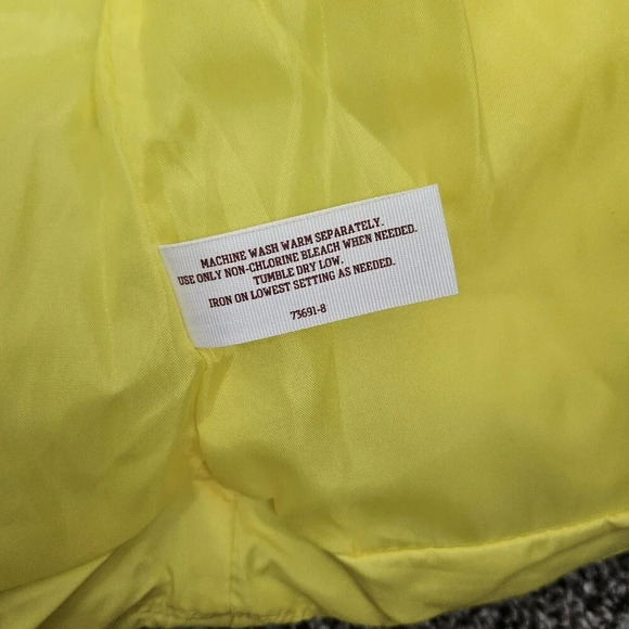Arizona Jean Co Yellow Puffer Vest Size 1X Junior Full Zip Pockets New With Tag - Picture 8 of 13